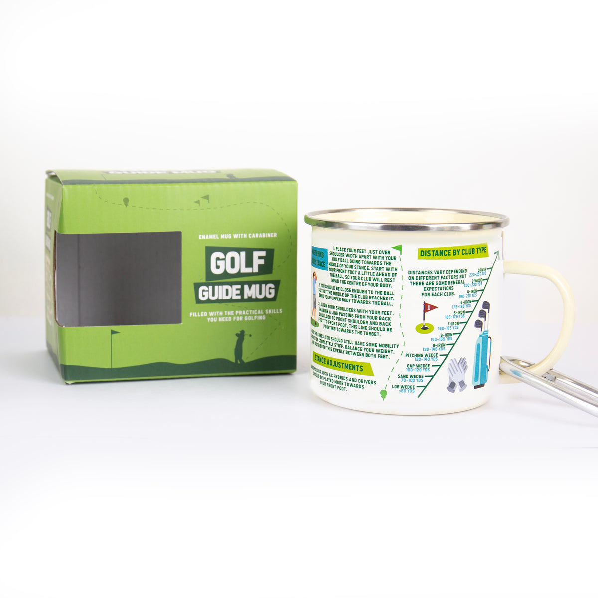 Gift Republic Golf Guide Enamel Mug