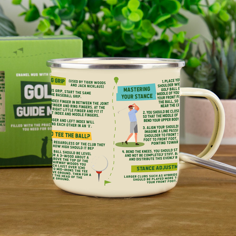 Gift Republic Golf Guide Enamel Mug