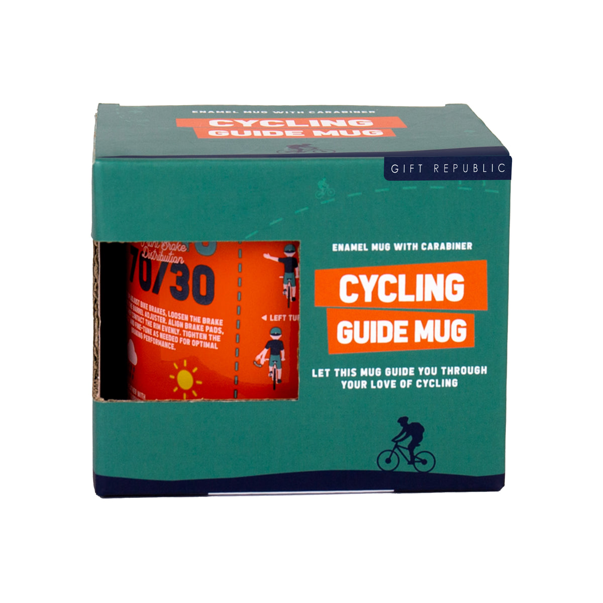 Gift Republic Cycling Guide Enamel Mug