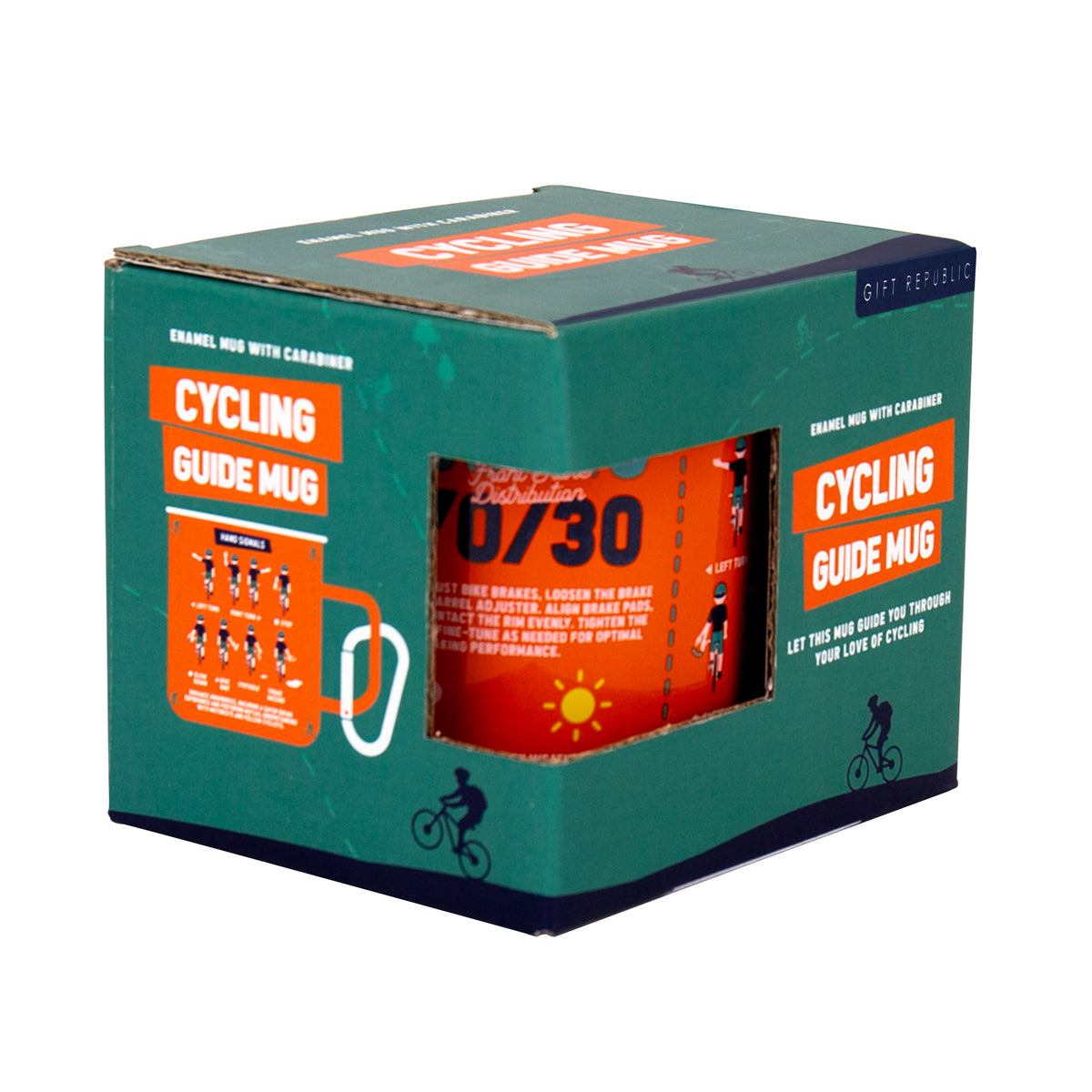 Gift Republic Cycling Guide Enamel Mug