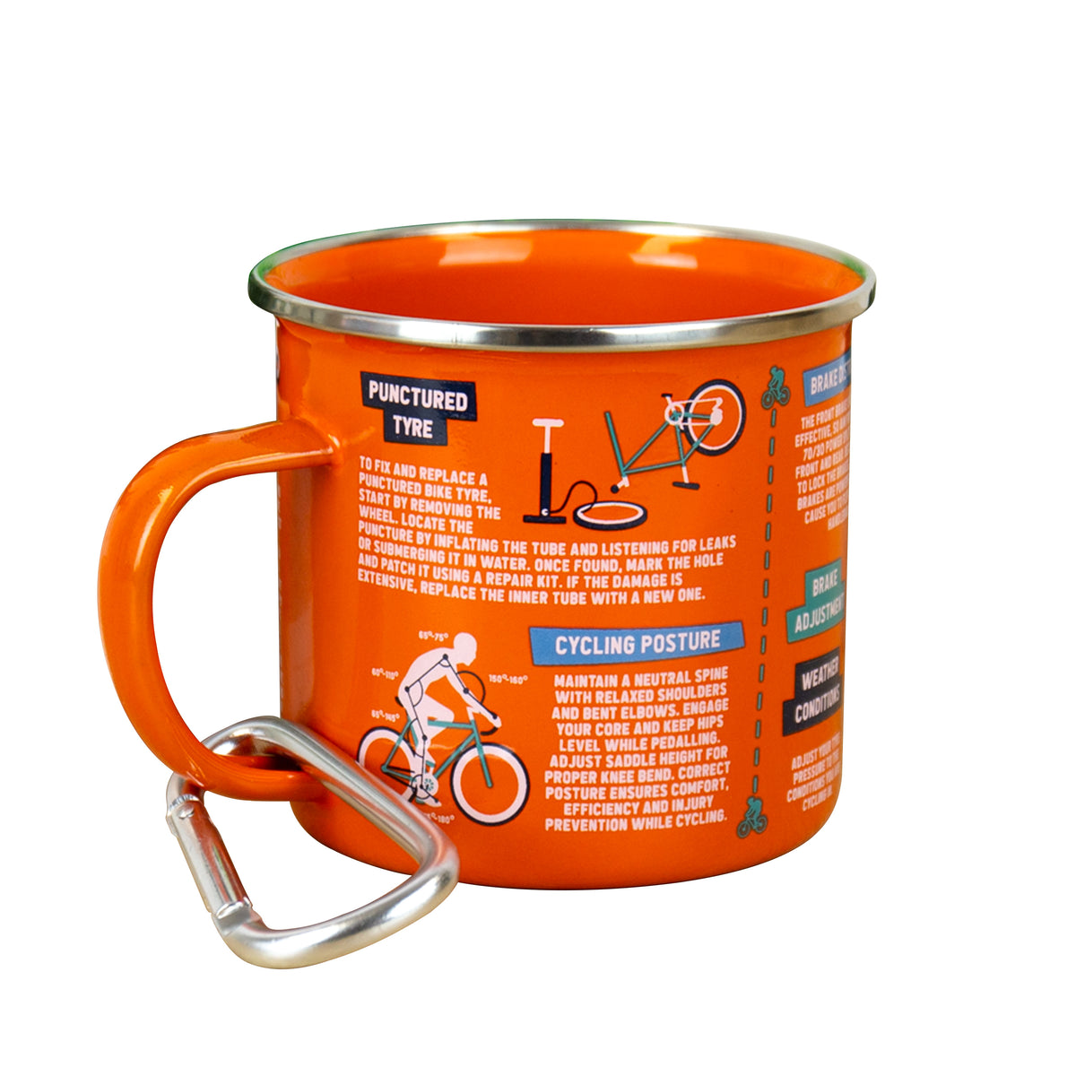 Gift Republic Cycling Guide Enamel Mug