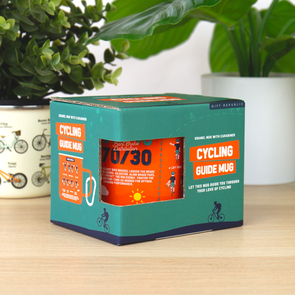 Gift Republic Cycling Guide Enamel Mug