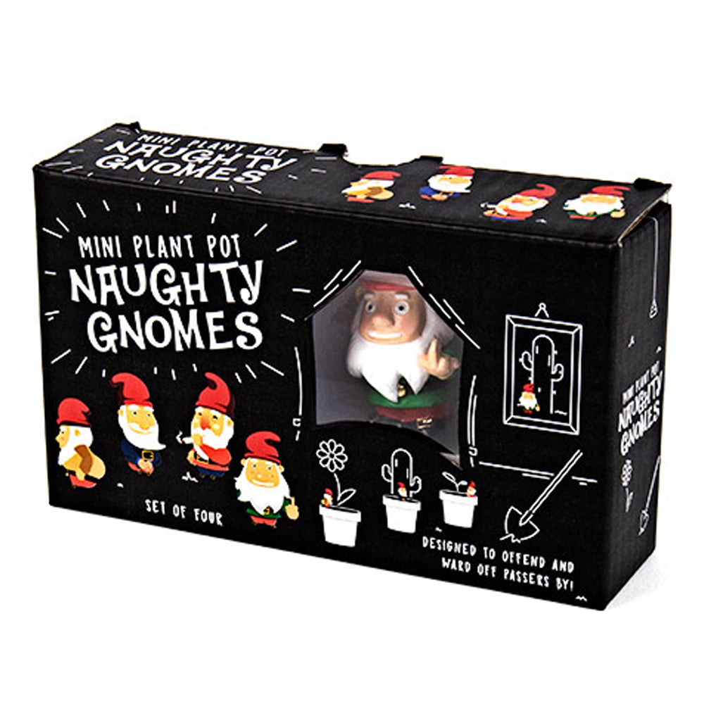 Gift Republic Naughty Gnomes - Novelty Plant Pot Surprises…!