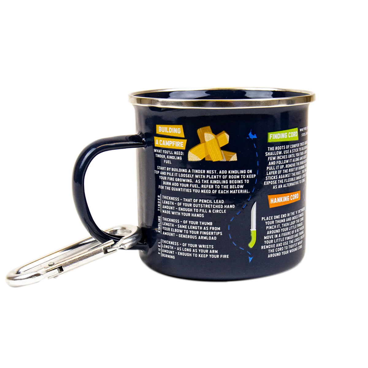 Gift Republic Survival Guide Enamel Mug
