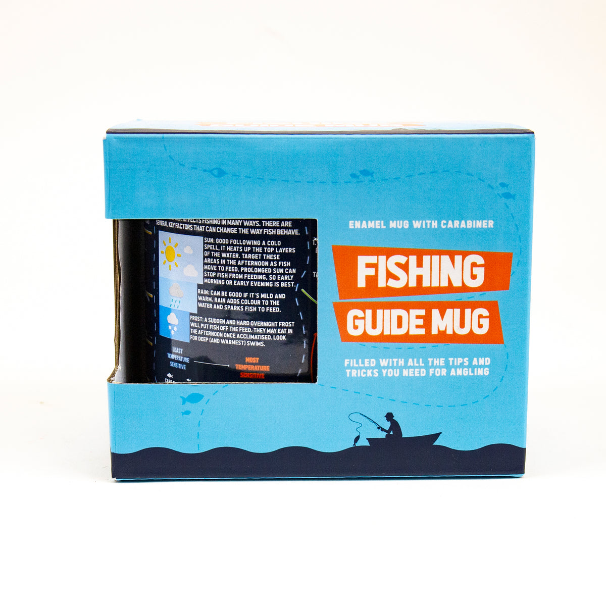 Gift Republic Fishing Guide Enamel Mug