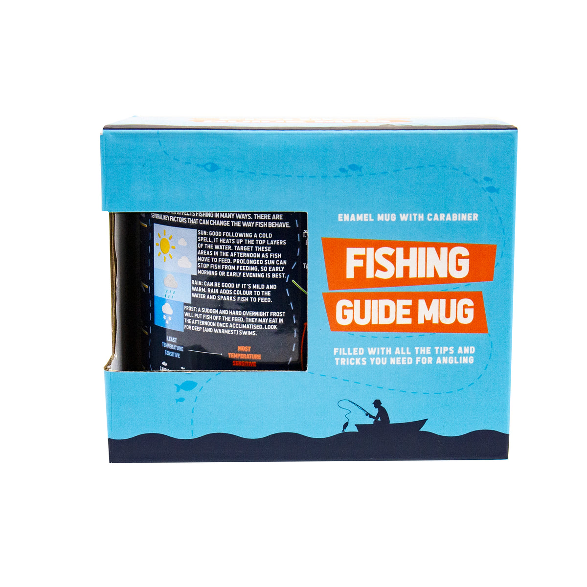 Gift Republic Fishing Guide Enamel Mug