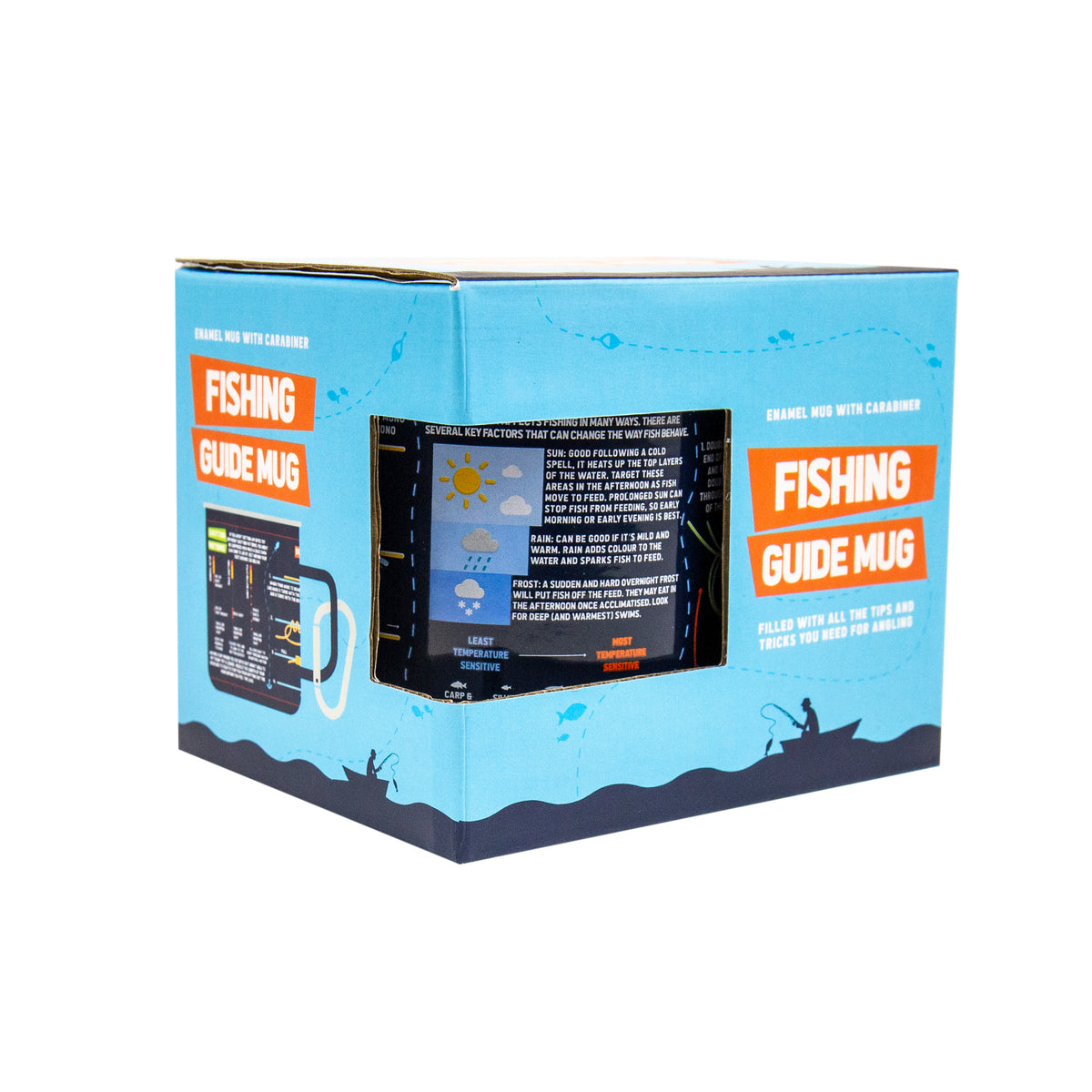 Gift Republic Fishing Guide Enamel Mug