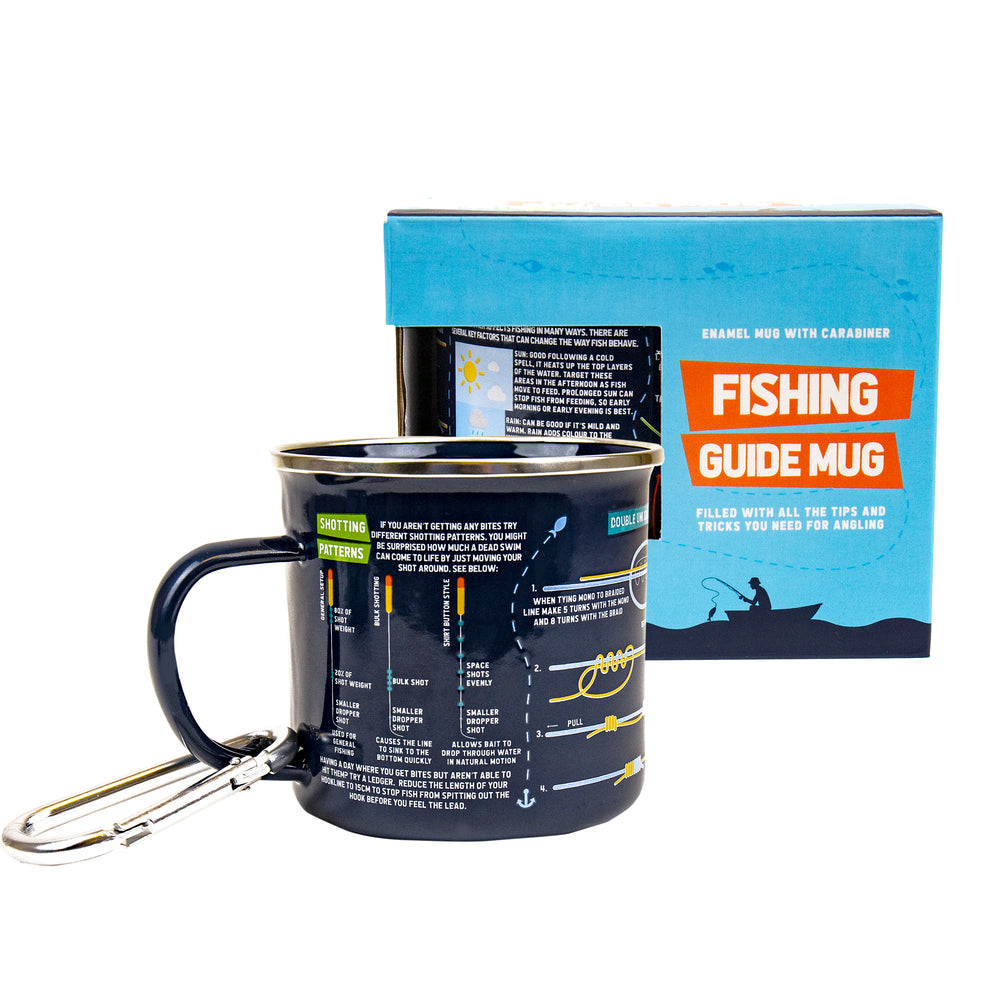 Gift Republic Fishing Guide Enamel Mug
