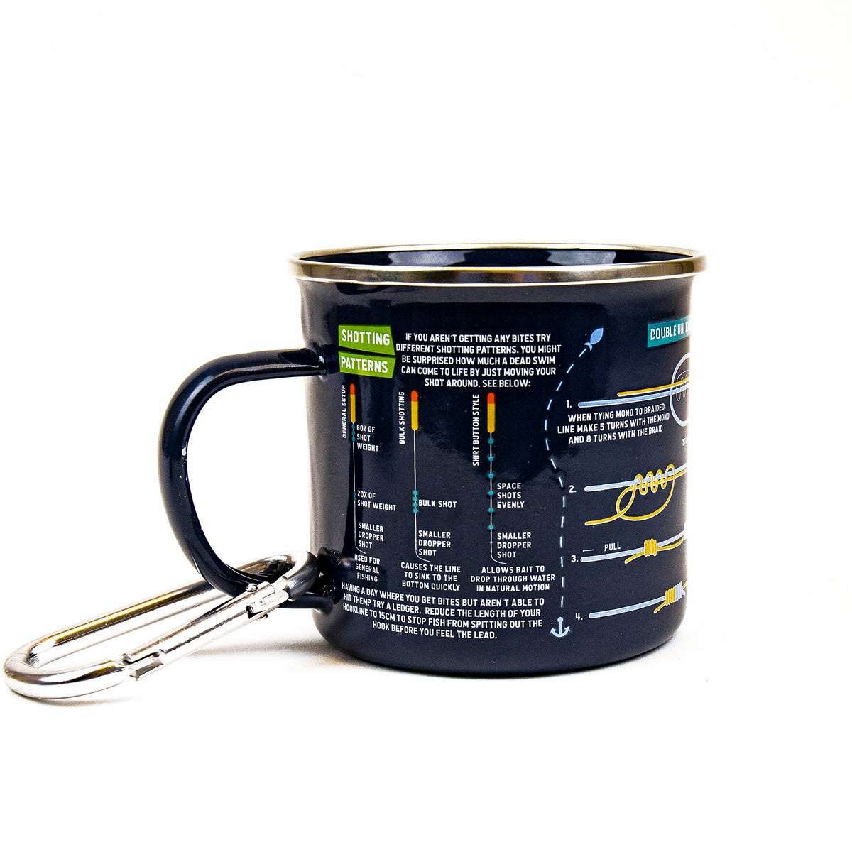 Gift Republic Fishing Guide Enamel Mug