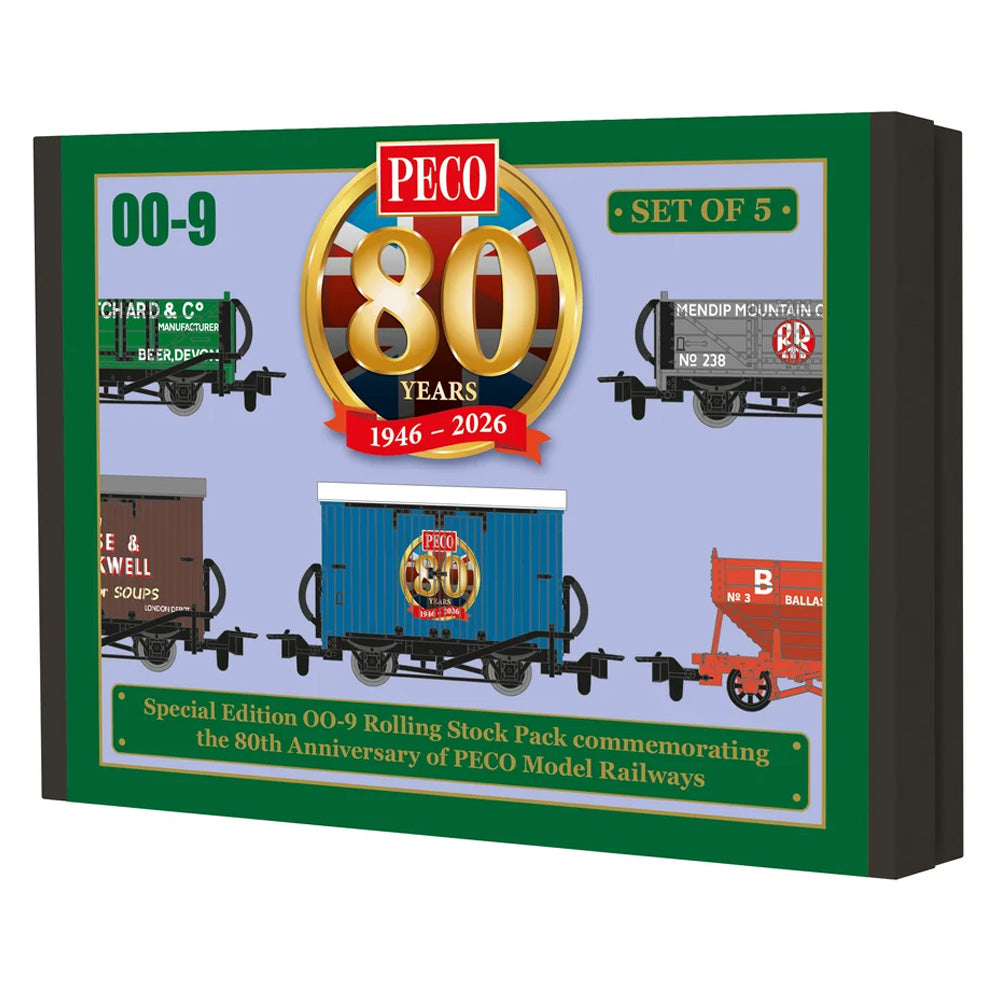 PECO 80th Anniversary OO9 Rolling Stock Pack Special Edition