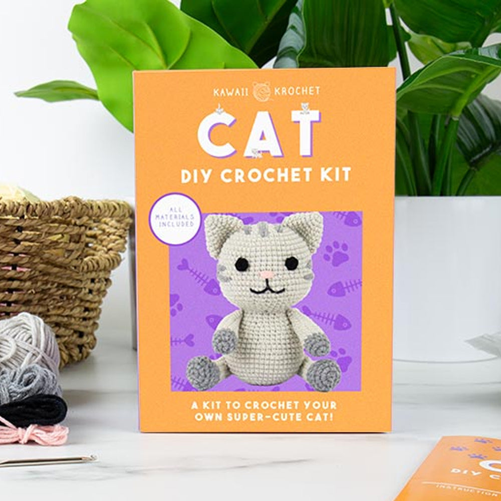 Gift Republic Kawaii Krochet Cat DIY Crochet Kit