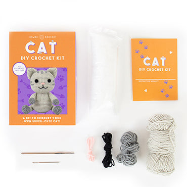 Gift Republic Kawaii Krochet Cat DIY Crochet Kit