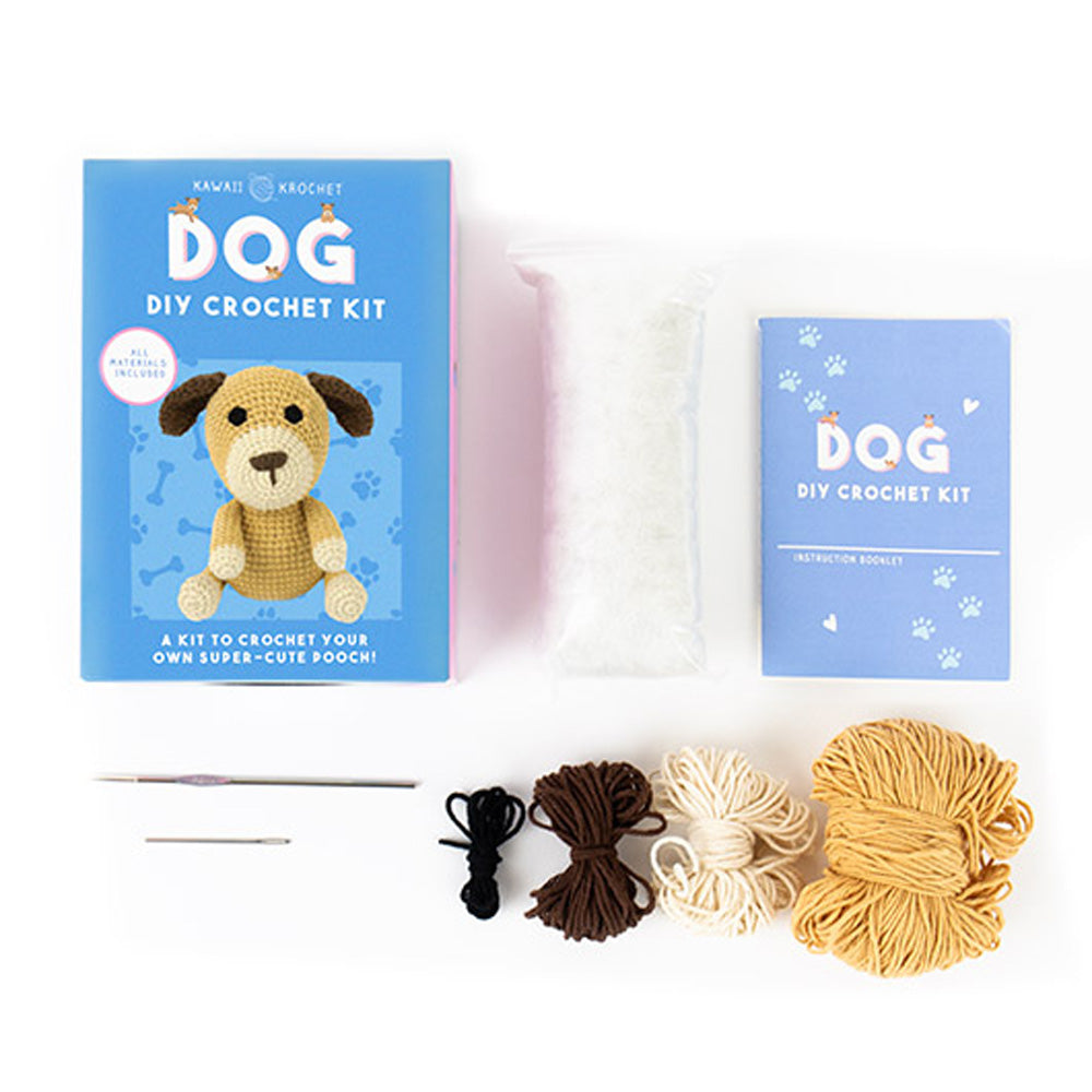Gift Republic Kawaii Krochet Dog DIY Crochet Kit