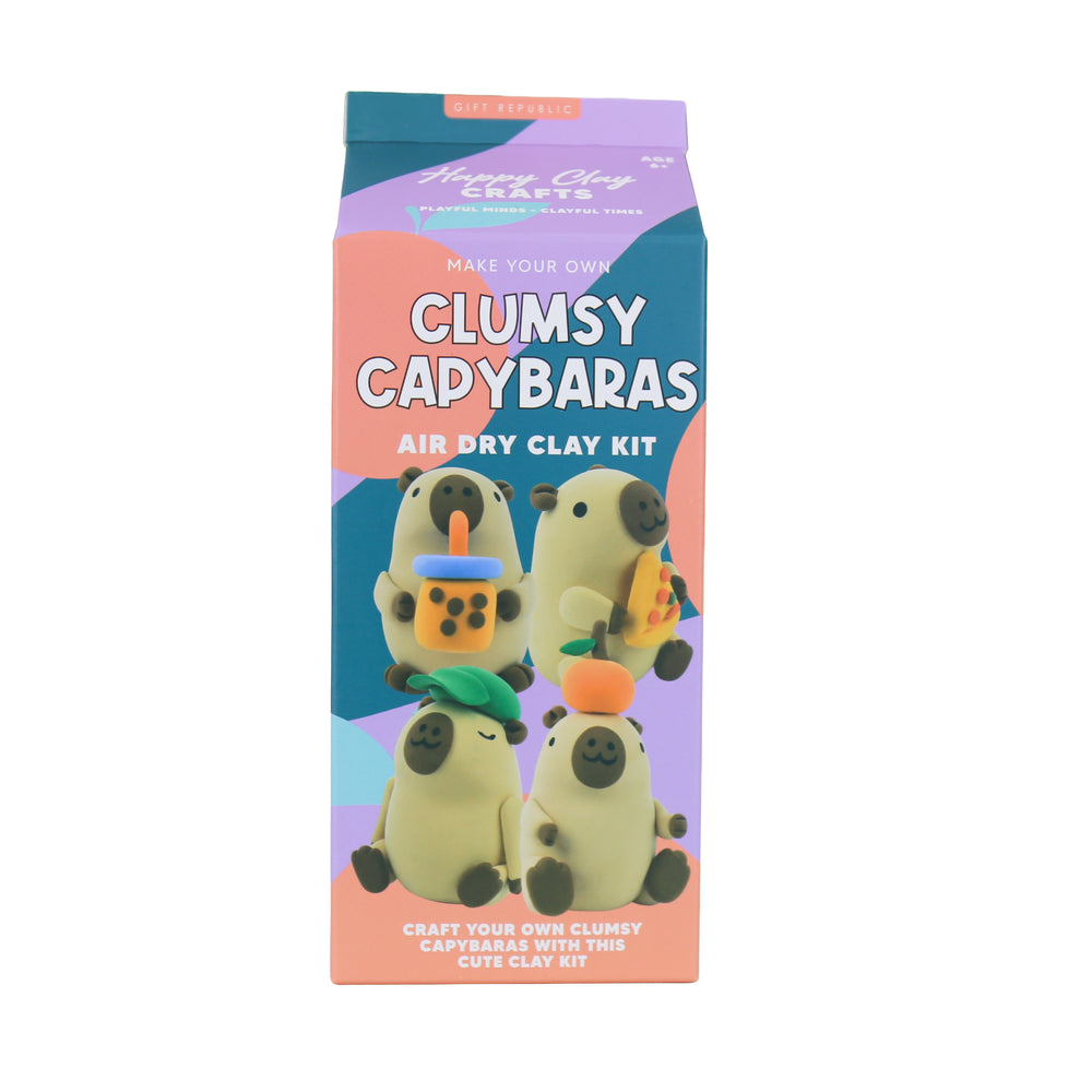 Gift Republic Clumsy Capybaras Air Dry Clay Kit