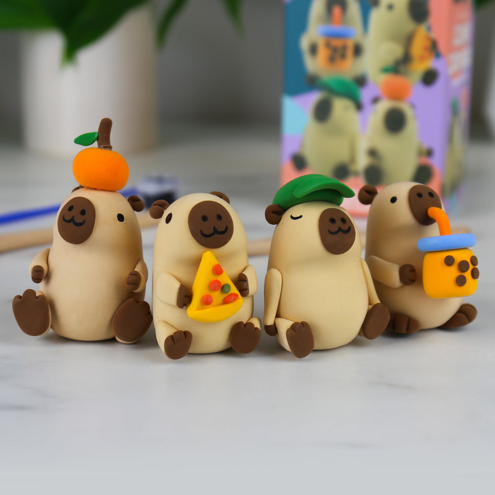Gift Republic Clumsy Capybaras Air Dry Clay Kit