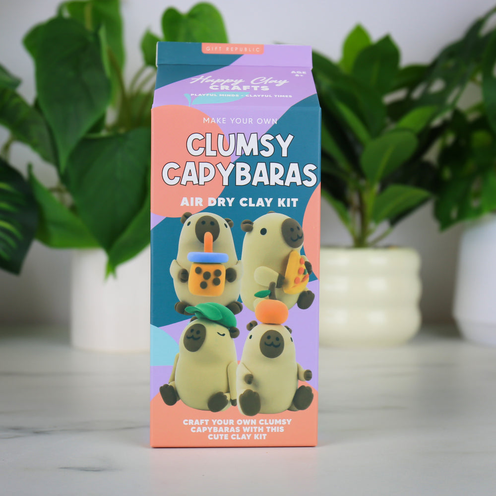 Gift Republic Clumsy Capybaras Air Dry Clay Kit