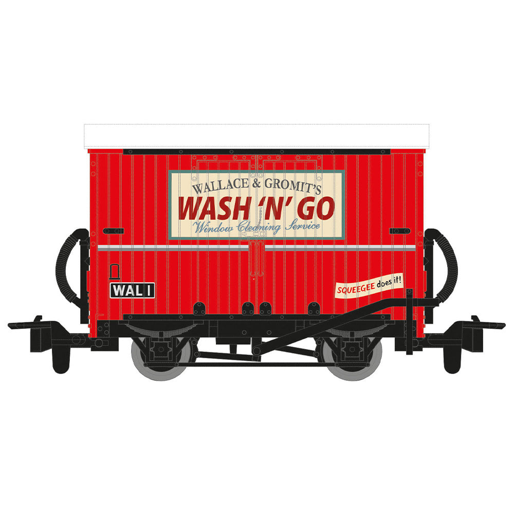 PECO x Aardman 50th Wallace & Gromit "Wash 'N' Go" OO9 Box Van GRAA003