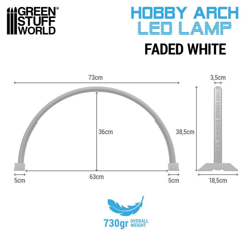 Green Stuff World Hobby Arch LED Lamp - Faded White