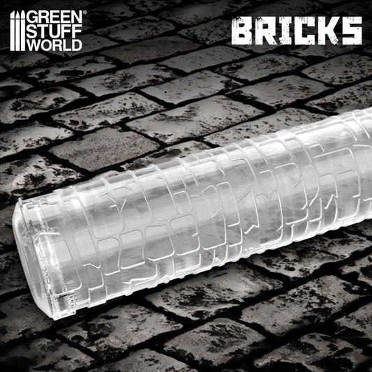 Green Stuff World Rolling Pin Bricks 1:32-1:48 5.5" Length 1162
