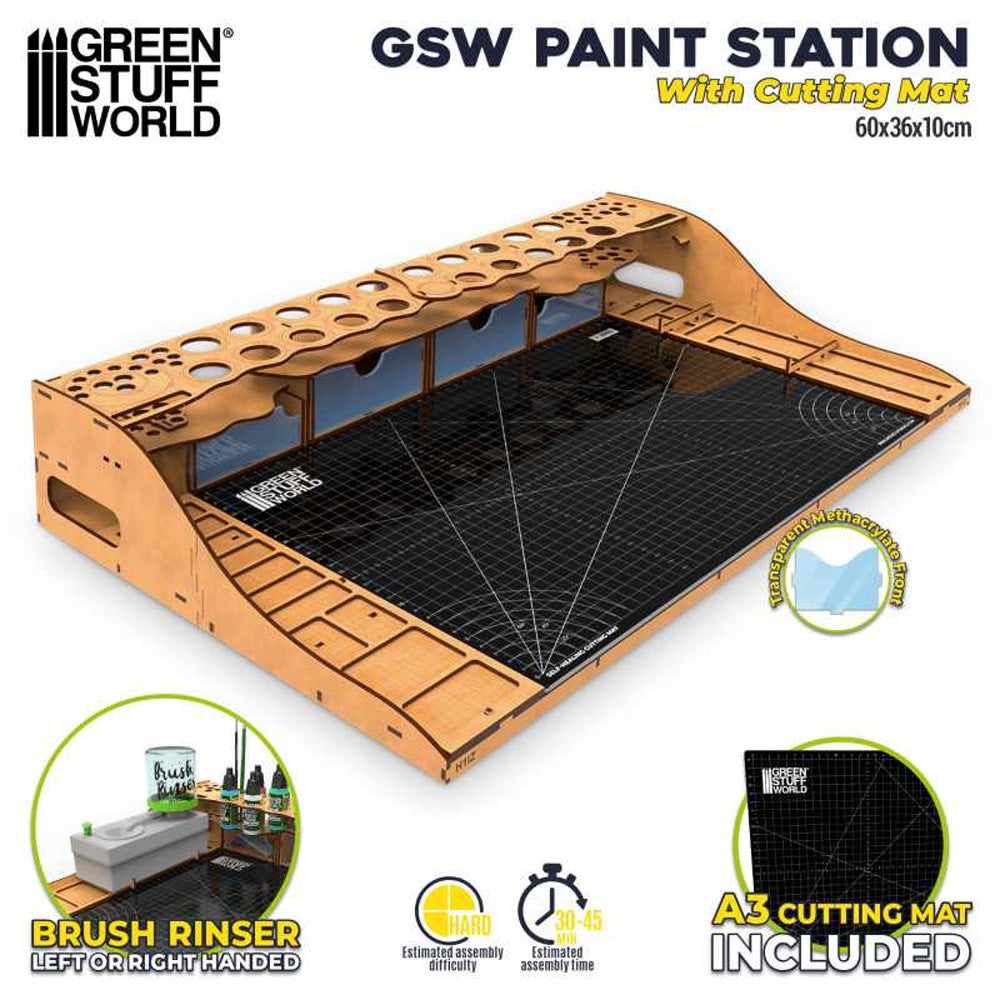 Green Stuff World Paint Station with Cutting Mat