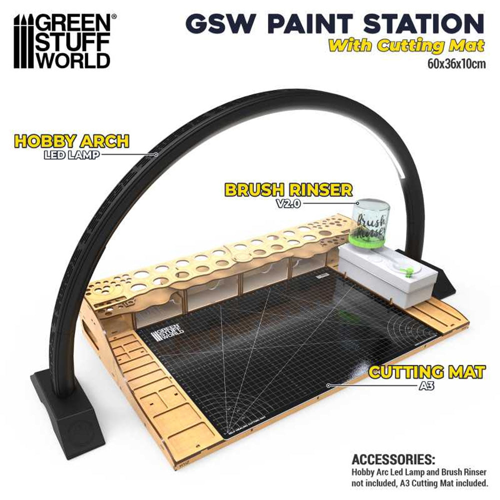Green Stuff World Paint Station with Cutting Mat