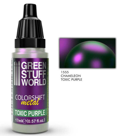 Green Stuff Toxic Purple Chameleon Model Paint 17ml 1555