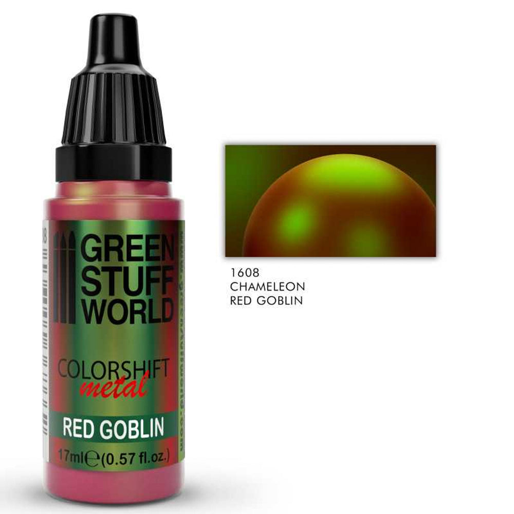 Green Stuff Red Goblin Chameleon Colorshift Metal Model Paint 17ml 1608