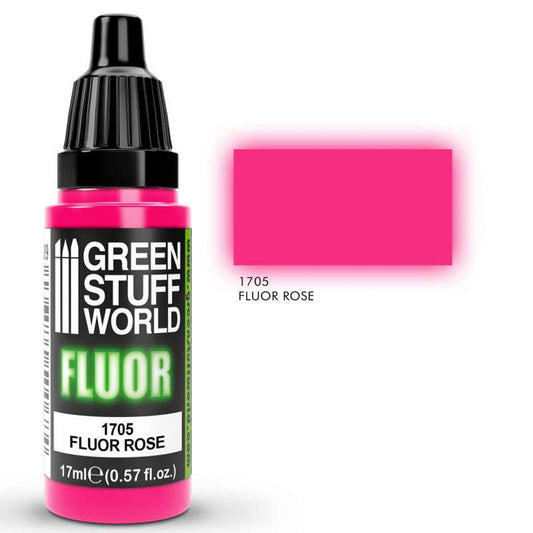 Green Stuff World Rose Fluor Model Paint 17ml 1705