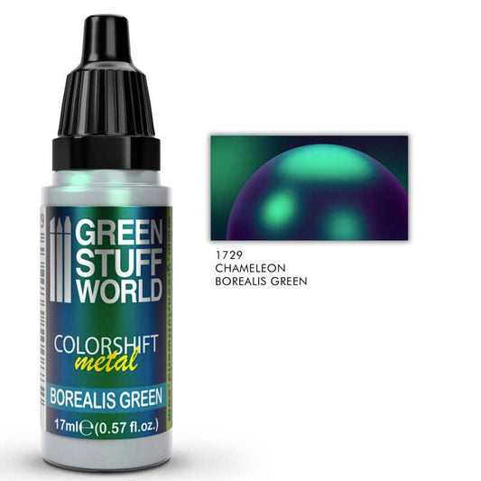 Green Stuff Borealis Green Chameleon Model Paint 17ml 1729