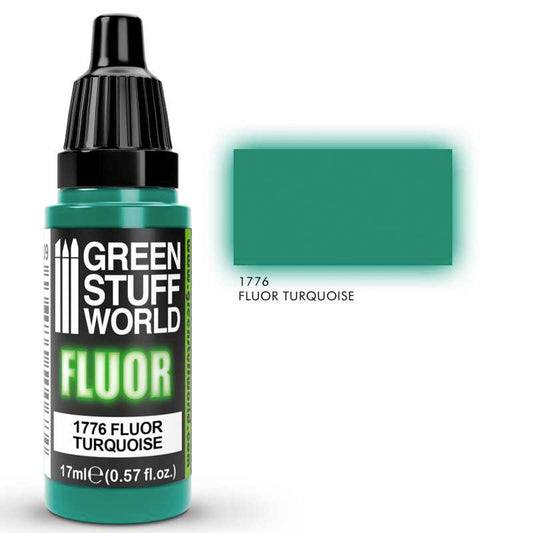 Green Stuff World Turquiose Fluor Model Paint 17ml 1776