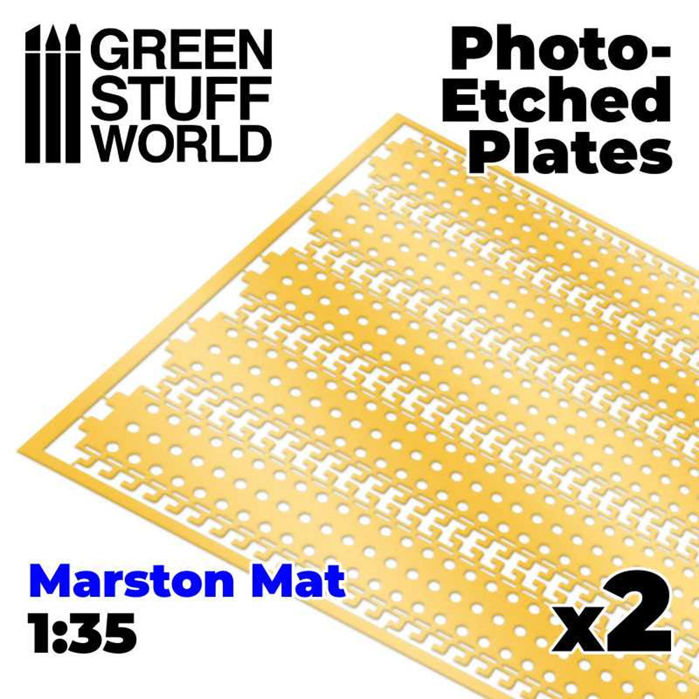 Green Stuff World Photo-Etch Marston Mats 1:35 Diorama Accessory 2754