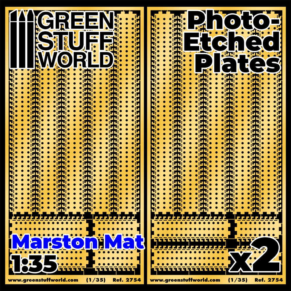 Green Stuff World Photo-Etch Marston Mats 1:35 Diorama Accessory 2754