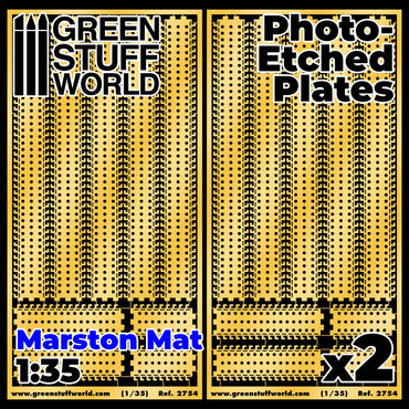 Green Stuff World Photo-Etch Marston Mats 1:35 Diorama Accessory 2754