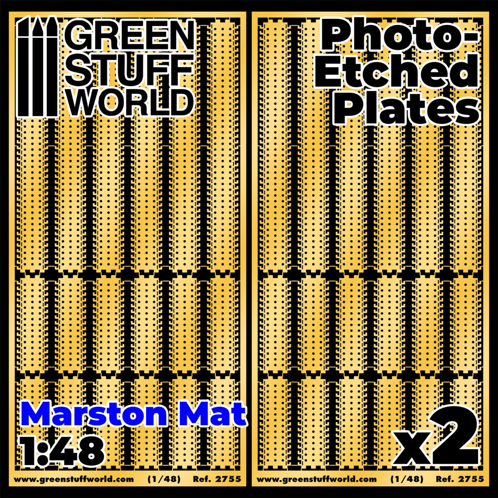 Green Stuff World Photo-Etch Marston Mats 1:48 Diorama Accessory 2755