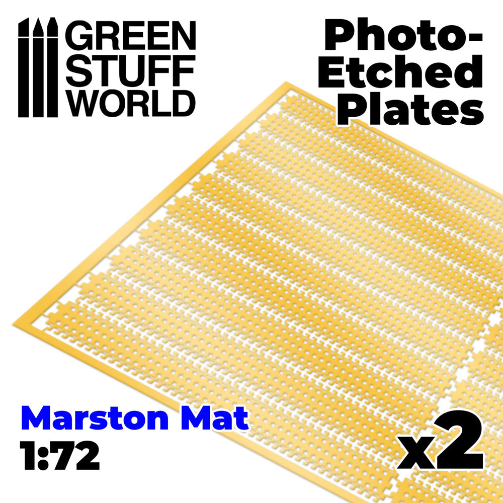 Green Stuff World Photo-Etch Marston Mats 1:72 Diorama Accessory 2756