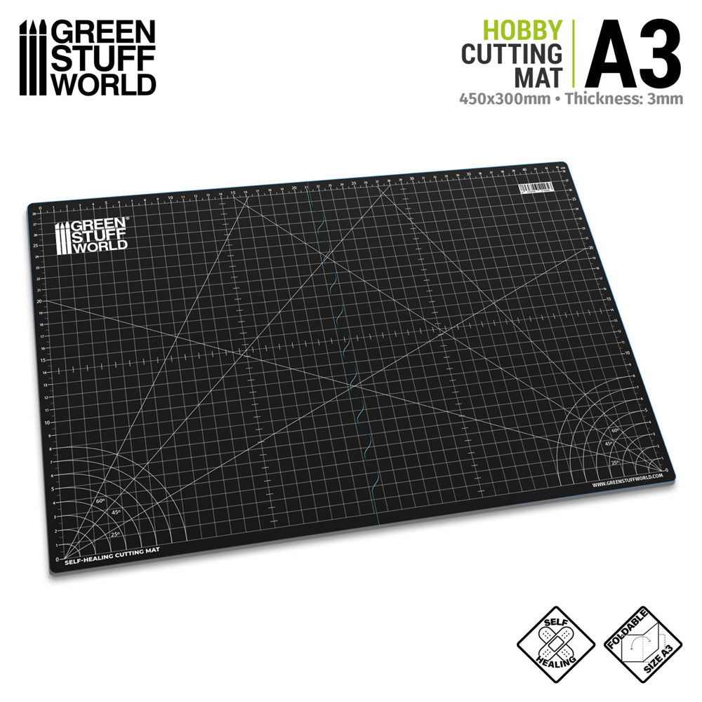 Green Stuff World A3 Cutting Mat - Black 4135