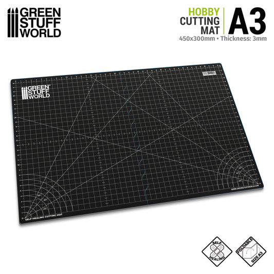 Green Stuff World A3 Cutting Mat - Black 4135