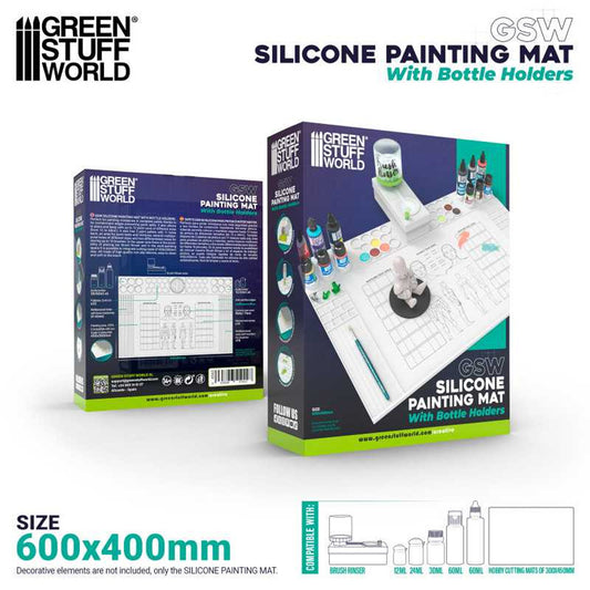 Green Stuff World Silicone Painting Mat with Edges 4562