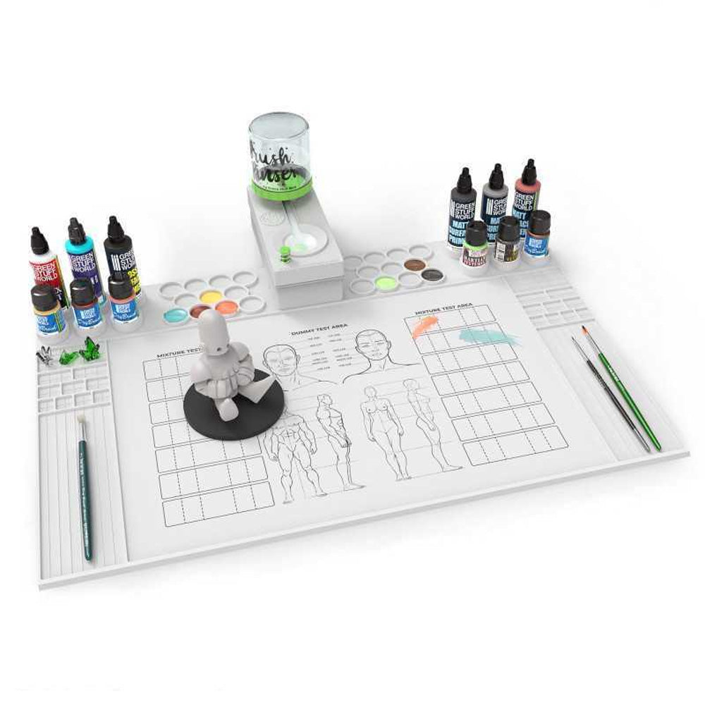 Green Stuff World Silicone Painting Mat with Edges 4562