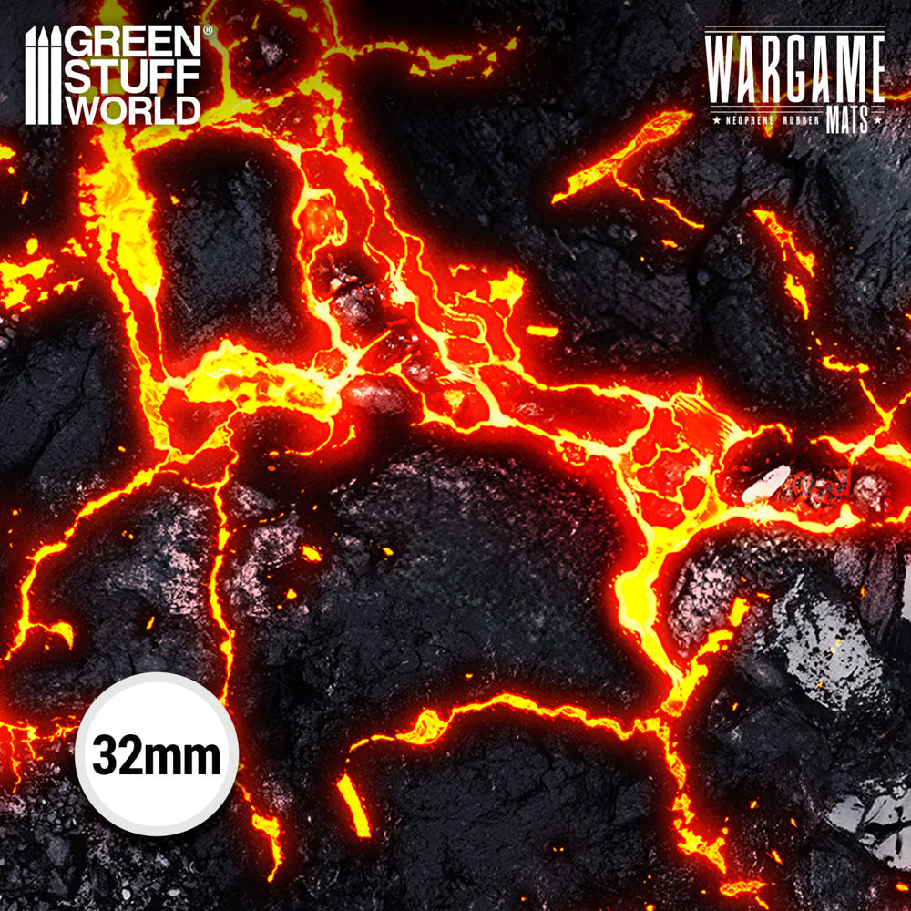 Green Stuff World Wargame Mat - Flamecoil Path - 76x56cm for Kill Team