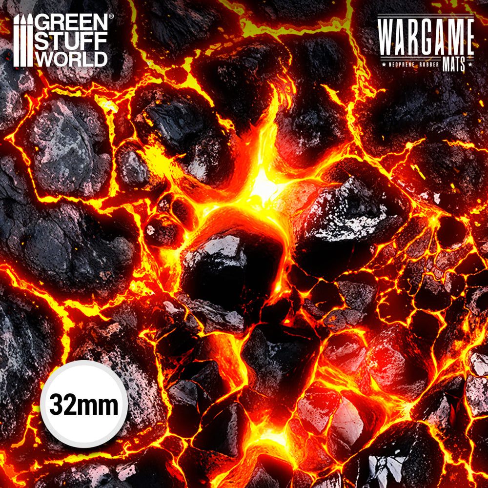 Green Stuff World Wargame Mat - Flamecoil Path - 76x56cm for Kill Team