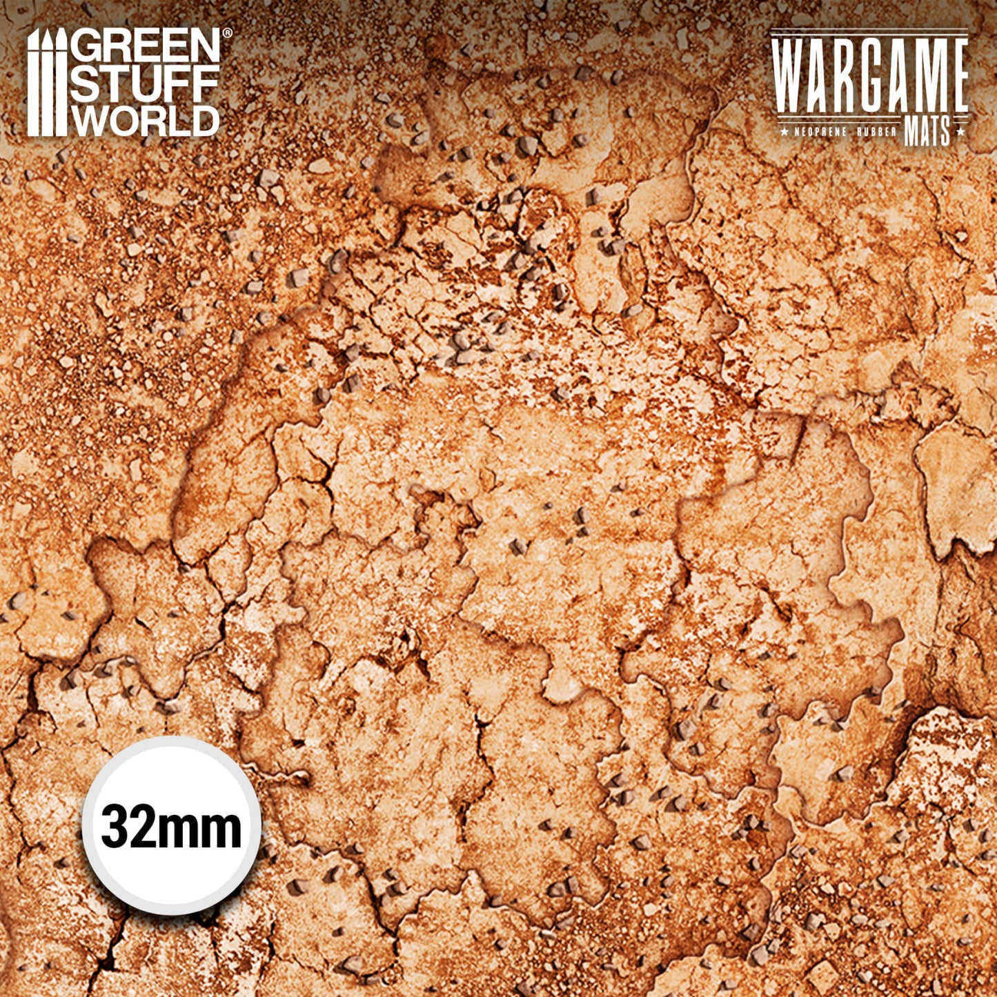 Green Stuff World Wargame Mat - Dreadrock Badlands - 76x56cm for Kill Team