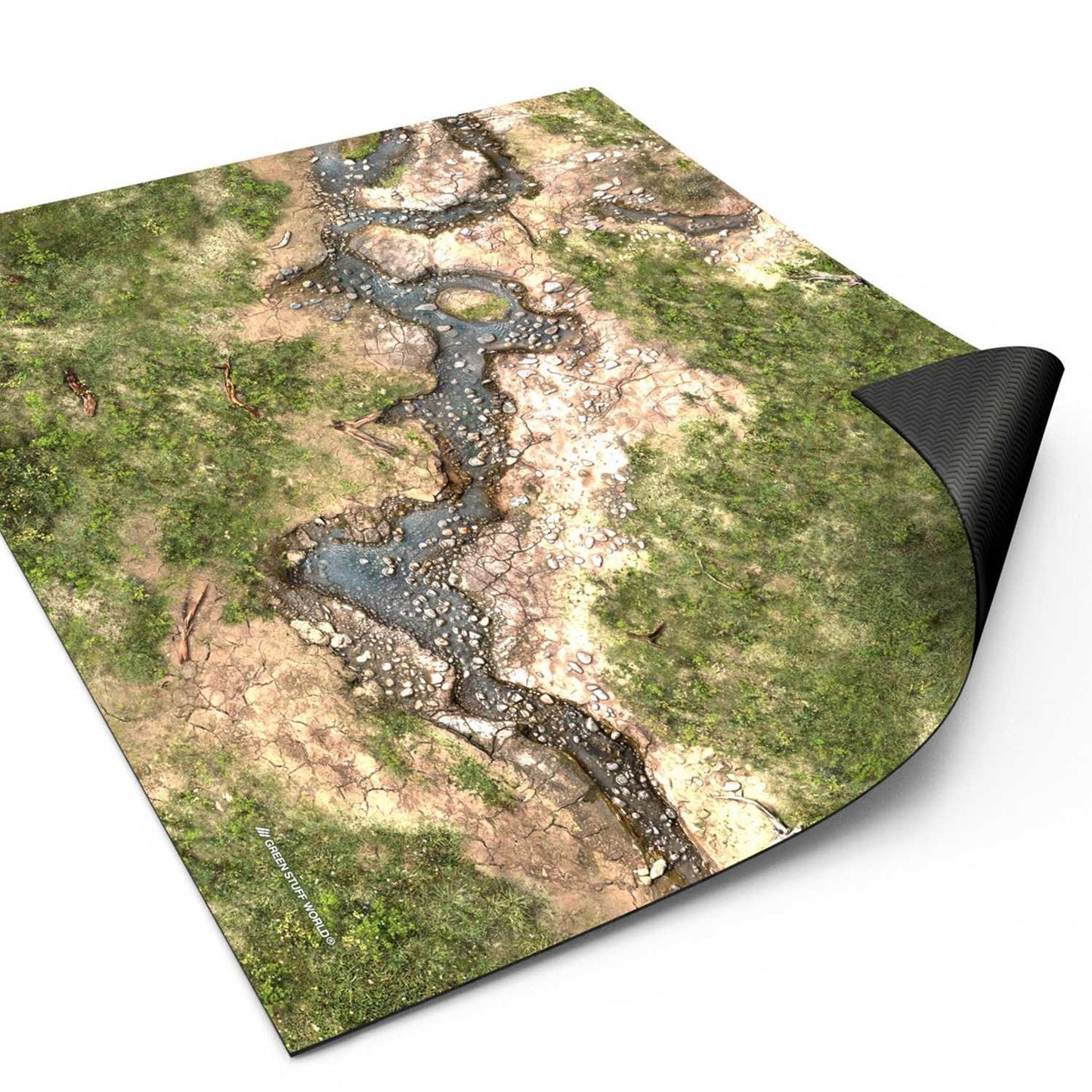 Green Stuff World Wargame Mat - Duskriver Meadows - 76x56cm for Kill Team
