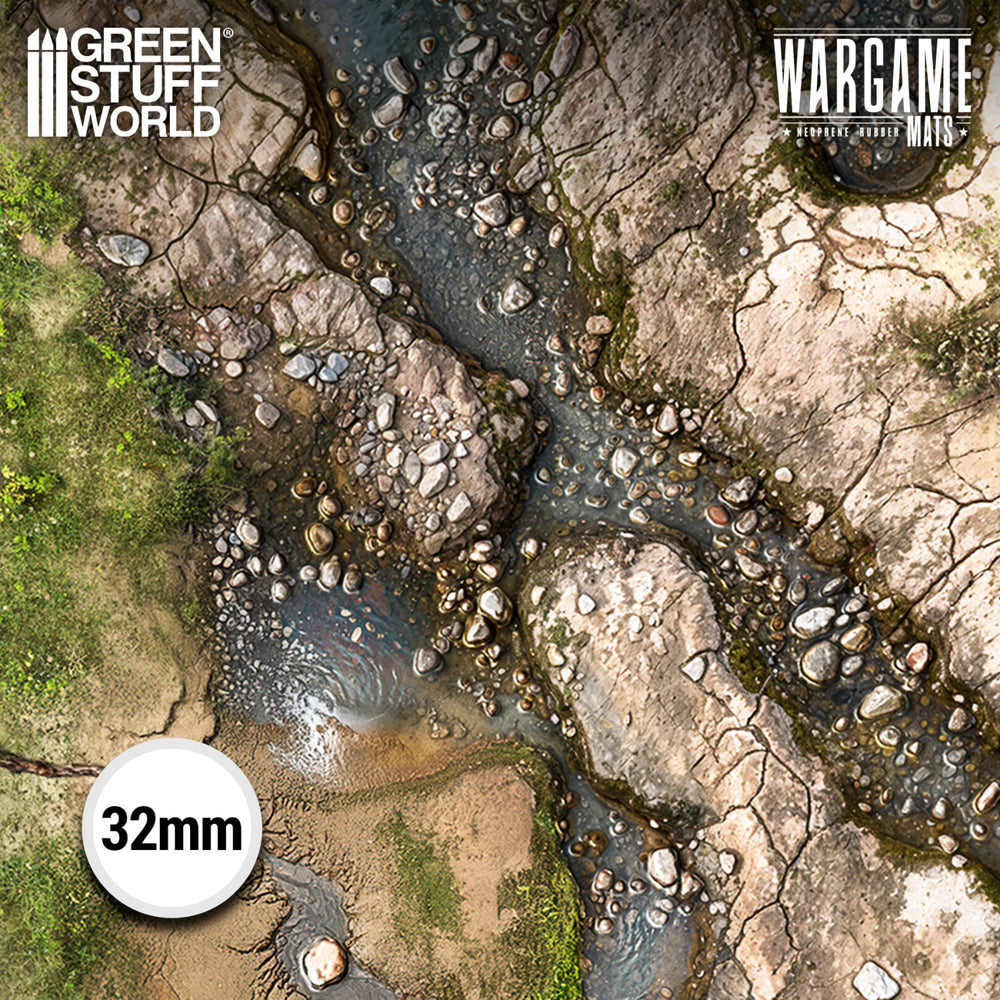Green Stuff World Wargame Mat - Duskriver Meadows - 76x56cm for Kill Team