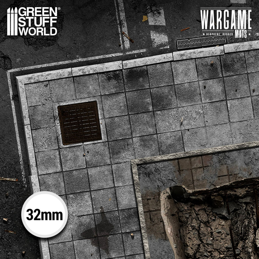 Green Stuff World Wargame Mat - Ground Zero District - 76x56cm for Kill Team