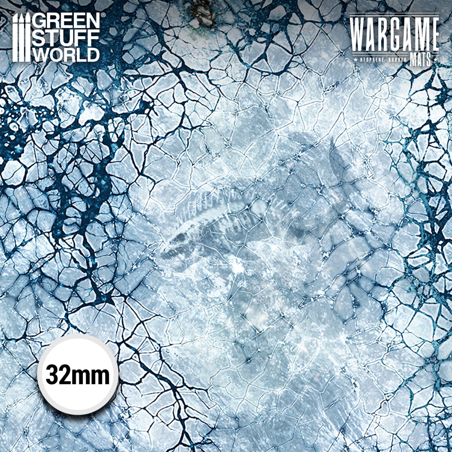 Green Stuff World Wargame Mat - Blizzard Hollows - 76x56cm for Kill Team