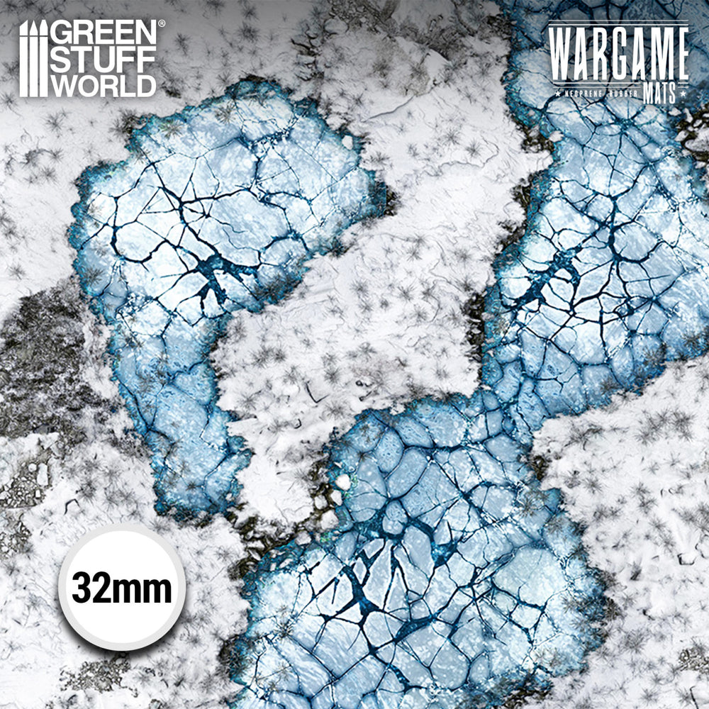 Green Stuff World Wargame Mat - Blizzard Hollows - 76x56cm for Kill Team