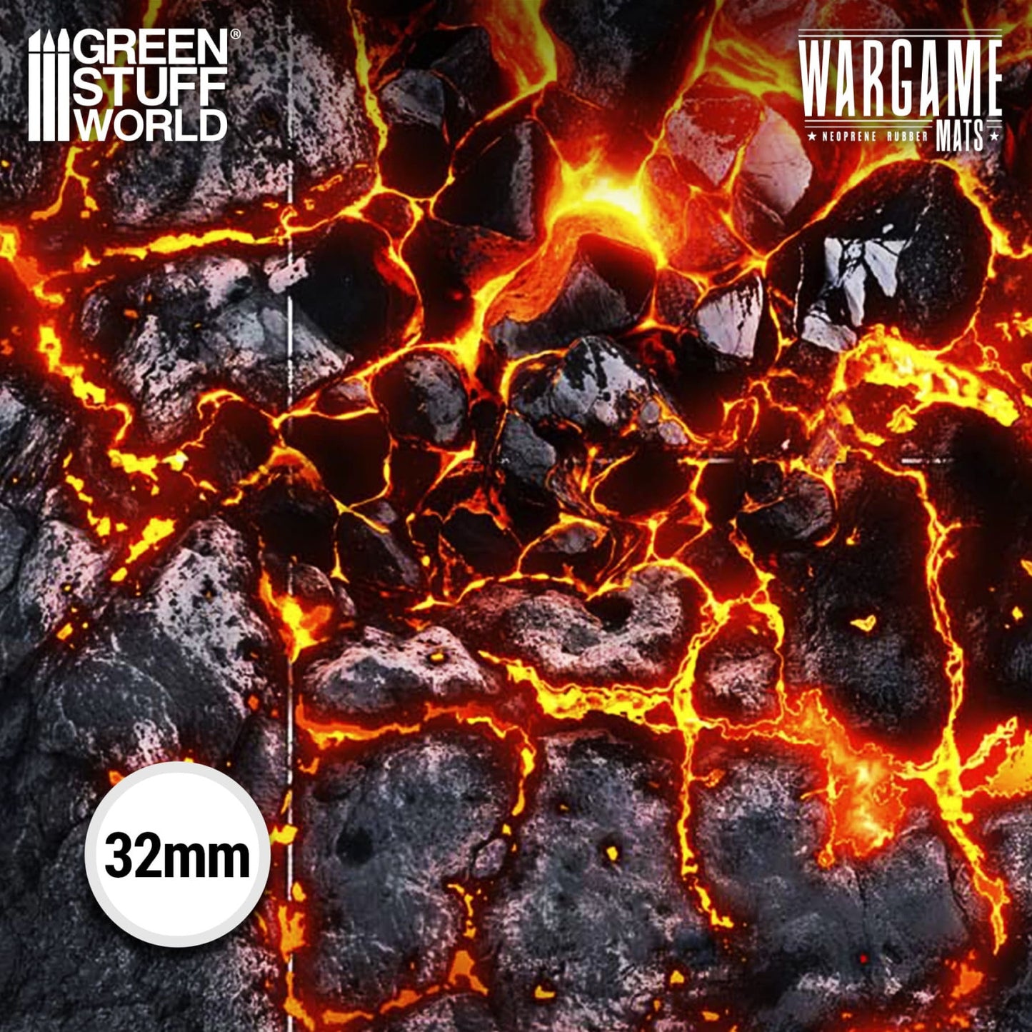 Green Stuff World Wargame Mat - Flamecoil Path - 155x114cm for Warhammer 40k