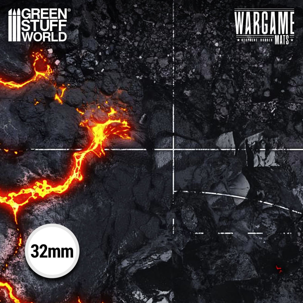 Green Stuff World Wargame Mat - Flamecoil Path - 155x114cm for Warhammer 40k
