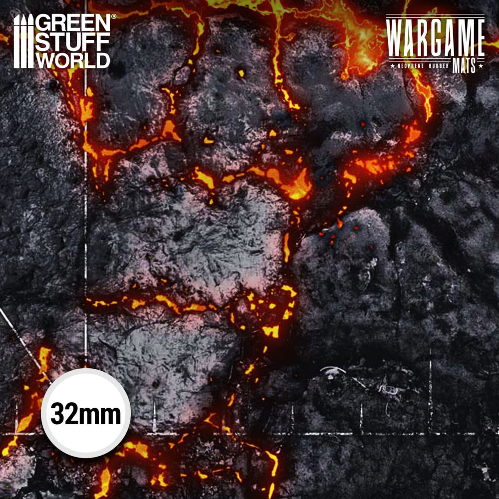 Green Stuff World Wargame Mat - Flamecoil Path - 155x114cm for Warhammer 40k